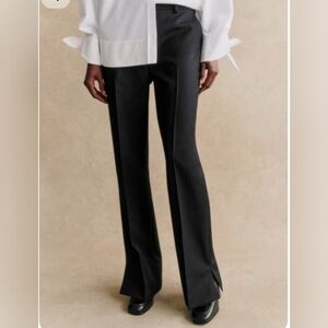 Sezane Lionel Black Trousers Size 38 (US 6)